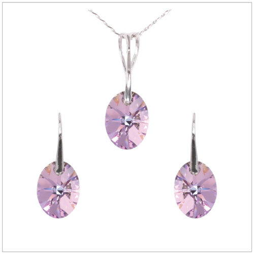 Swarovski Element Oval Set - Vitrail Light