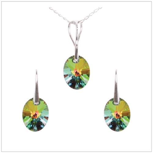 Swarovski Element Oval Set - Vitrail Medium