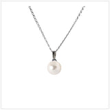 Swarovski Element Pearl Necklace - White Pearl