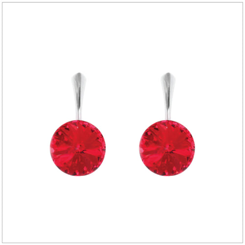 Swarovski Element Rivoli Earrings - Light Siam - K. Crystals Online