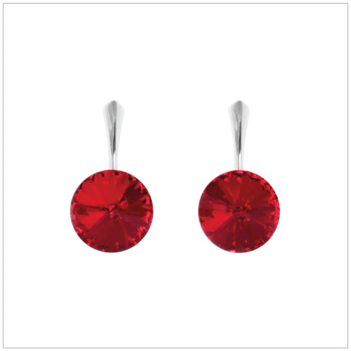 Swarovski Element Rivoli Earrings - Siam - K. Crystals Online
