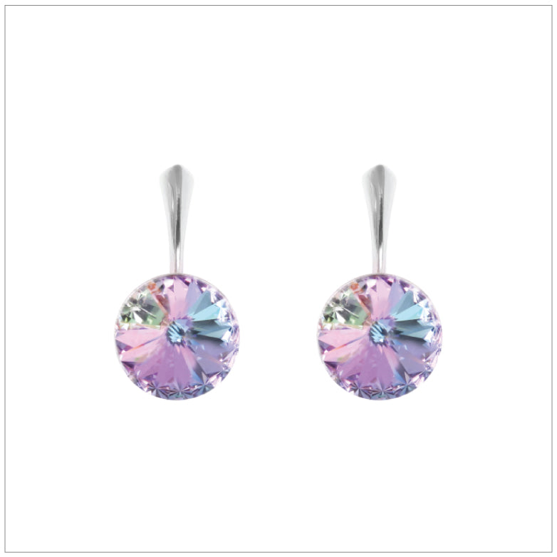Swarovski Element Rivoli Earrings - Vitrail Light - K. Crystals Online