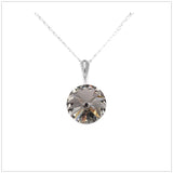 Swarovski Element Rivoli Necklace - Black Diamond - K. Crystals Online