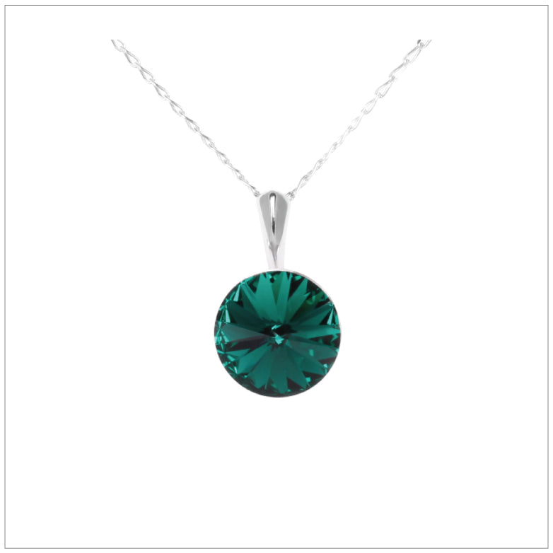 Emerald offers Rivoli Crystal Necklace