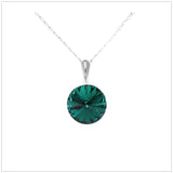 Swarovski Element Rivoli Necklace - Emerald - K. Crystals Online
