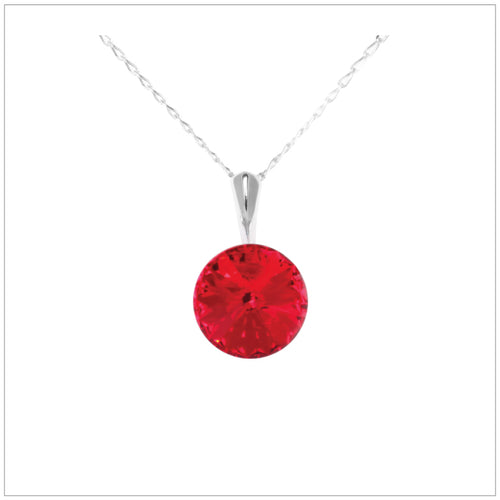 Swarovski Element Rivoli Necklace - Light Siam - K. Crystals Online