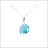 Swarovski Element Rivoli Necklace - Light Turquoise - K. Crystals Online