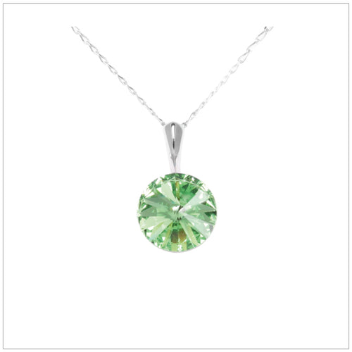 Swarovski Element Rivoli Necklace - Peridot - K. Crystals Online
