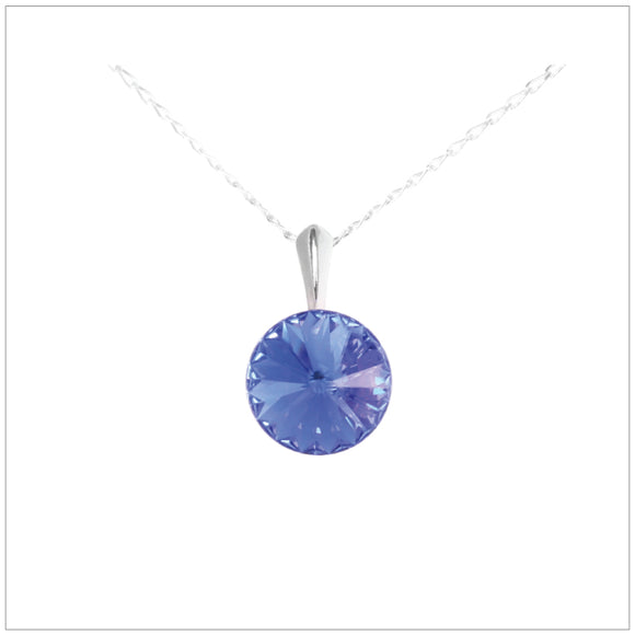 Swarovski Element Rivoli Necklace - Sapphire - K. Crystals Online