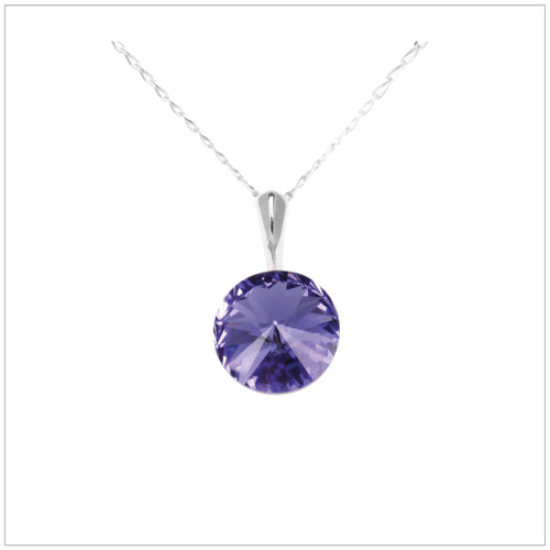 Swarovski Element Rivoli Necklace - Tanzanite - K. Crystals Online
