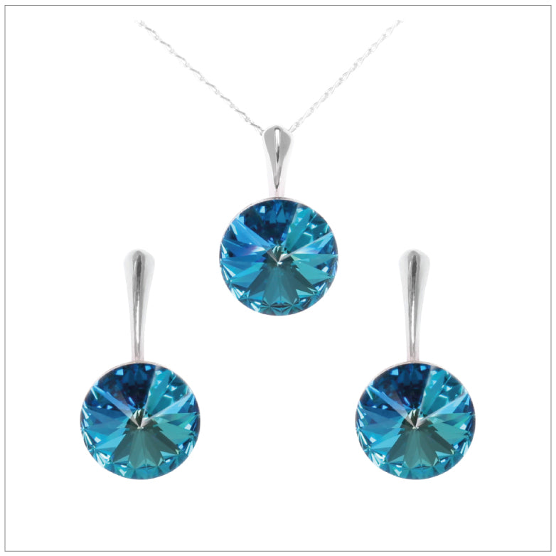 Swarovski Element Rivoli Set - Bermuda Blue - K. Crystals Online