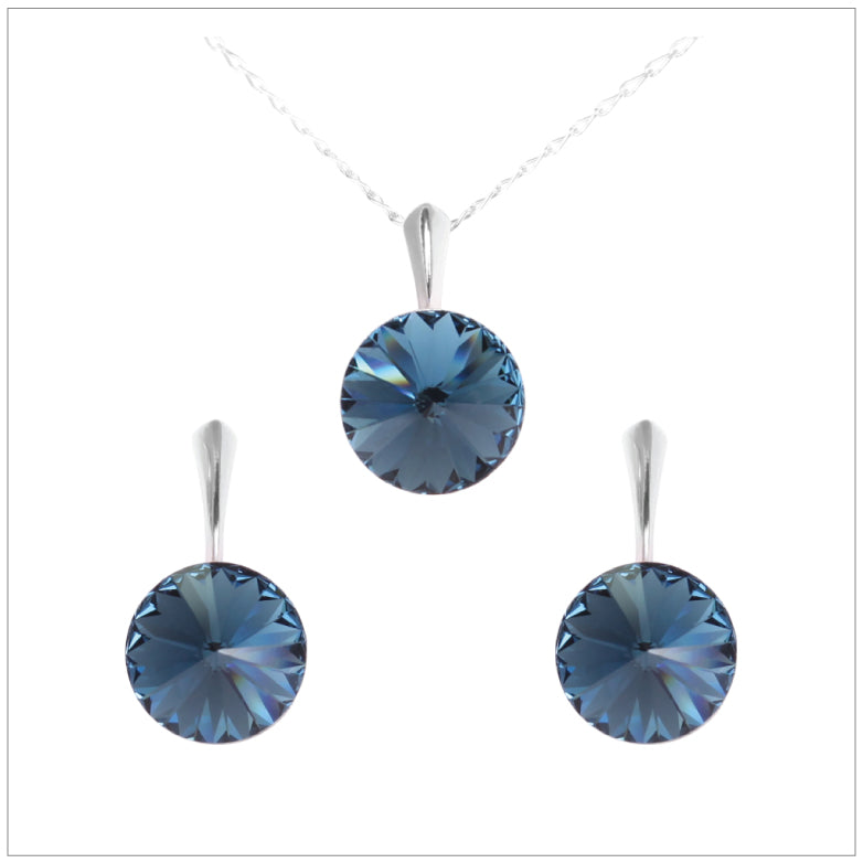 Swarovski Element Rivoli Set - Dark Indigo - K. Crystals Online