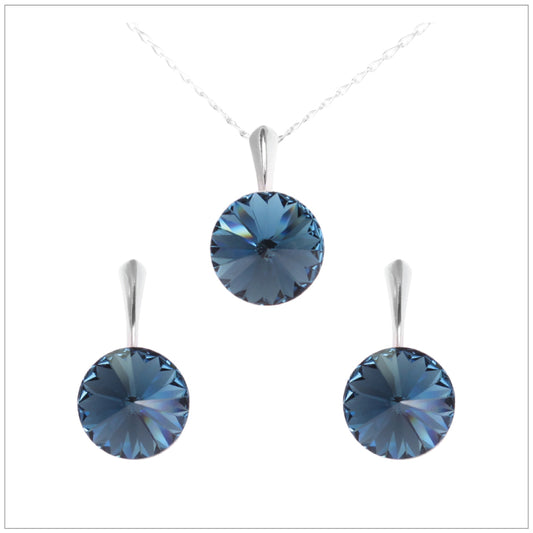 Swarovski Element Rivoli Set - Dark Indigo - K. Crystals Online
