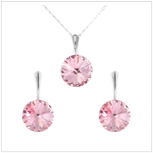 Swarovski Element Rivoli Set - Light Rose - K. Crystals Online
