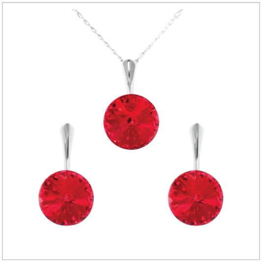 Swarovski Element Rivoli Set - Light Siam - K. Crystals Online