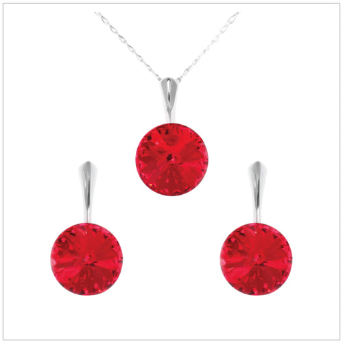 Swarovski Element Rivoli Set - Light Siam - K. Crystals Online