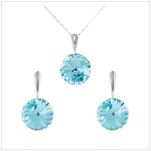 Swarovski Element Rivoli Set - Light Turquoise - K. Crystals Online