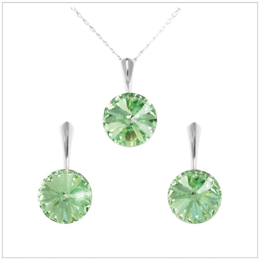 Swarovski Element Rivoli Set - Peridot - K. Crystals Online