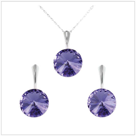 Swarovski Element Rivoli Set - Tanzanite - K. Crystals Online
