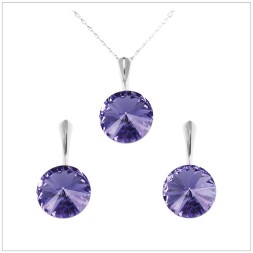 Swarovski Element Rivoli Set - Tanzanite - K. Crystals Online