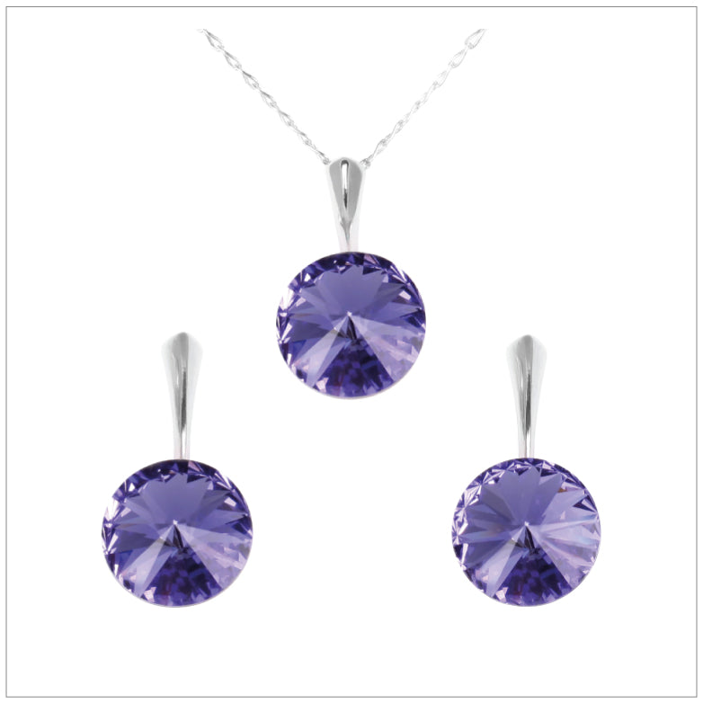 Swarovski Element Rivoli Set - Tanzanite - K. Crystals Online