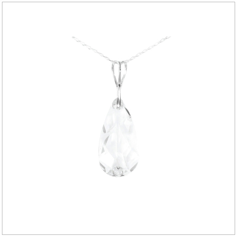 Swarovski Element Tear Necklace Crystal - K. Crystals Online