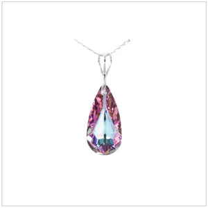 Swarovski Element Tear Necklace - Vitrail Light - K. Crystals Online