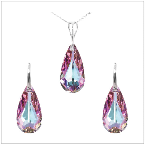 Swarovski Element Tear Set - Vitrail Light - K. Crystals Online