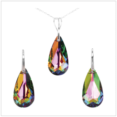 Swarovski Element Tear Set - Vitrail Medium - K. Crystals Online