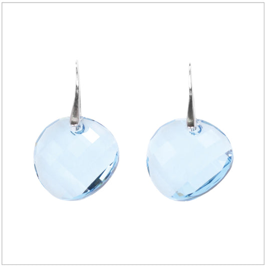 Swarovski Element Twist Jet Earrings - Aquamarine - K. Crystals Online