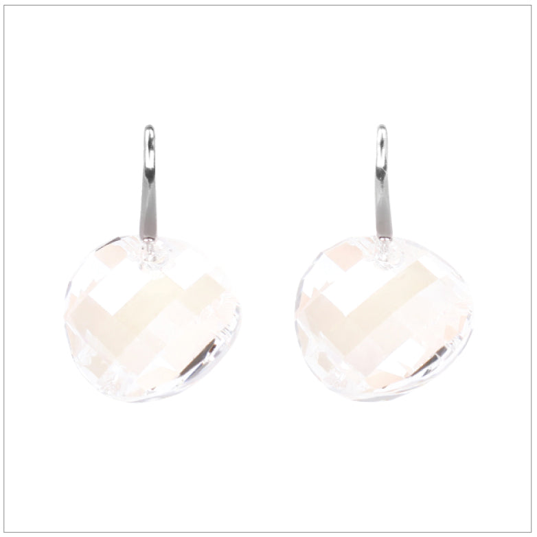 Swarovski Element Twist Jet Earrings - Moon Light - K. Crystals Online