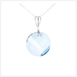 Swarovski Element Twist Jet Necklace - Aquamarine - K. Crystals Online
