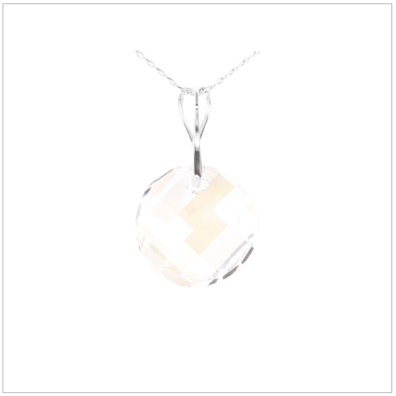 Swarovski Element Twist Jet Necklace - Moon Light - K. Crystals Online
