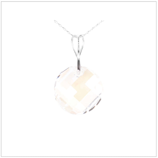 Swarovski Element Twist Jet Necklace - Moon Light - K. Crystals Online