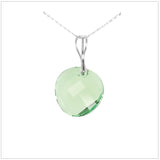 Swarovski Element Twist Jet Necklace - Peridot - K. Crystals Online