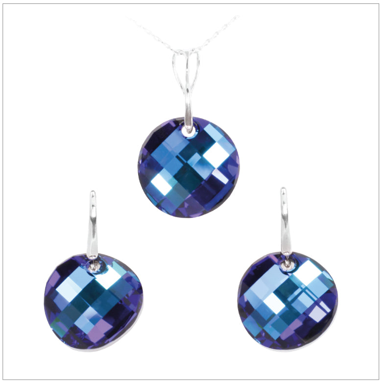 Swarovski Element Twist Jet Set - Bermuda Blue - K. Crystals Online