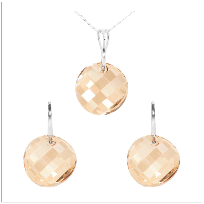 Swarovski Element Twist Jet Set - Golden Shadow - K. Crystals Online