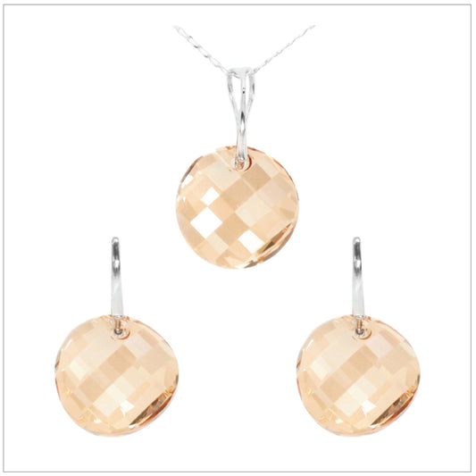 Swarovski Element Twist Jet Set - Golden Shadow - K. Crystals Online