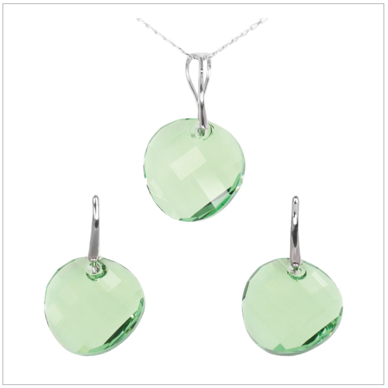 Swarovski Element Twist Jet Set - Peridot - K. Crystals Online