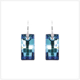 Swarovski Element Urban Earrings - Bermuda Blue - K. Crystals Online