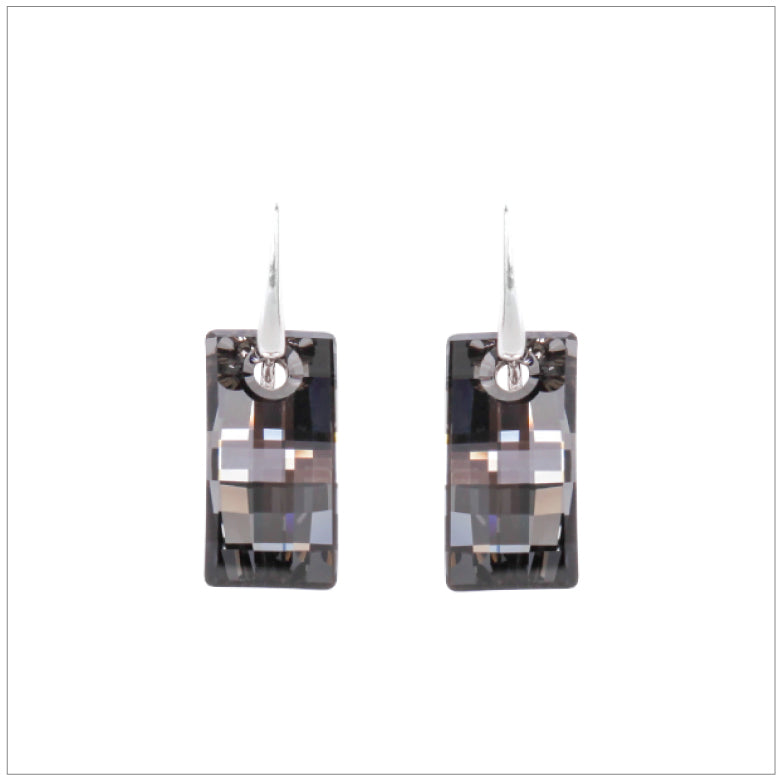 Swarovski Element Urban Earrings - Silver Night - K. Crystals Online