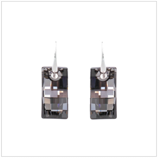 Swarovski Element Urban Earrings - Silver Night - K. Crystals Online