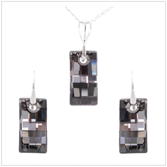 Swarovski Element Urban Set - Silver Night - K. Crystals Online