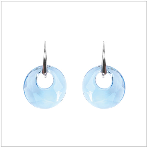 Swarovski Element Victory Earrings - Aquamarine - K. Crystals Online