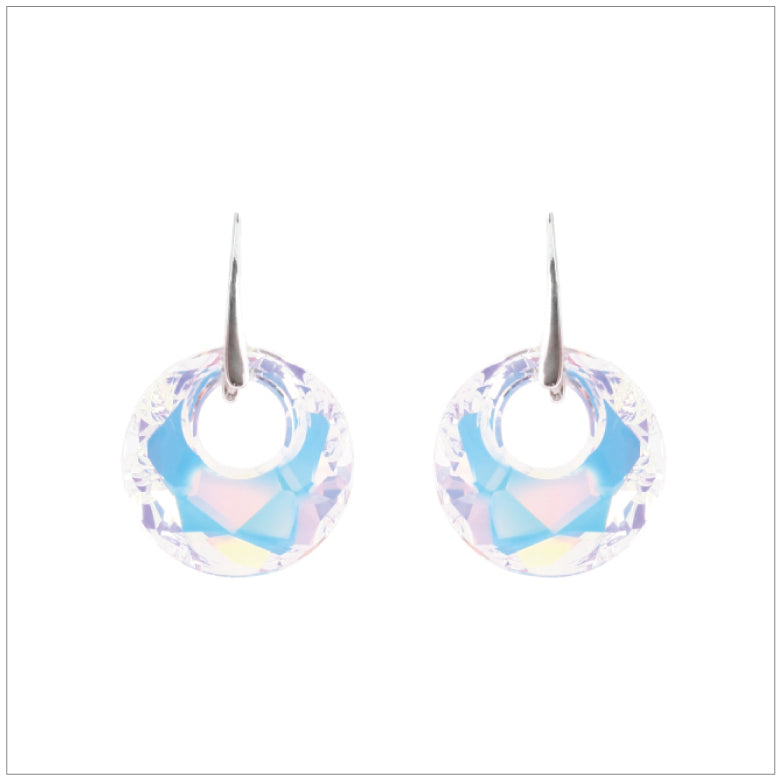 Swarovski Element Victory Earrings - Aurore Boreale - K. Crystals Online