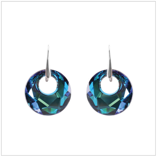 Swarovski Element Victory Earrings - Bermuda Blue - K. Crystals Online
