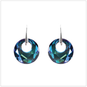 Swarovski Element Victory Earrings - Bermuda Blue - K. Crystals Online