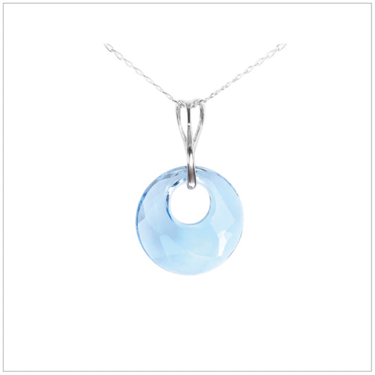 Swarovski Element Victory Necklace - Aquamarine - K. Crystals Online