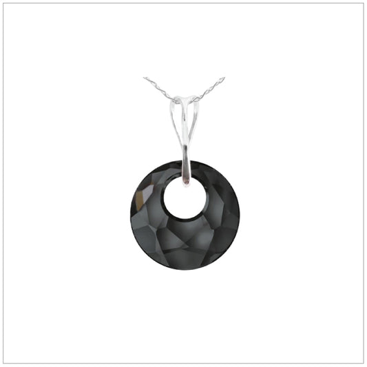 Swarovski Element Victory Necklace - Silver Night - K. Crystals Online