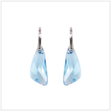 Swarovski Element Wing Earrings - Aquamarine - swarovski jewellery south africa kcrystals